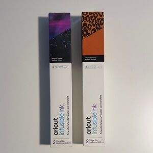 Cricut Infusible Ink Sheets - Galaxy and Leopard Pattern - Lot of 2